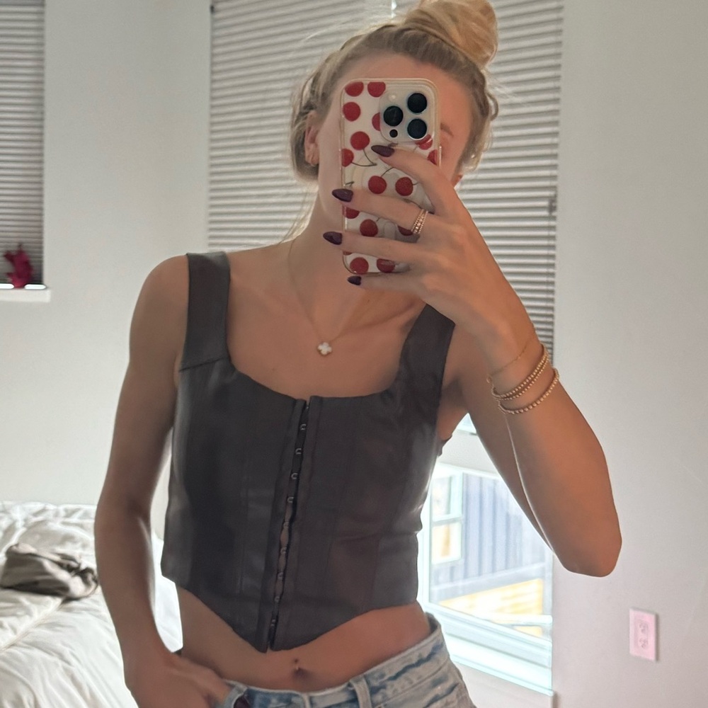 Princess Polly pleather corset